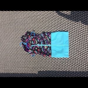 Super fun floral and blue Ivivva Vest